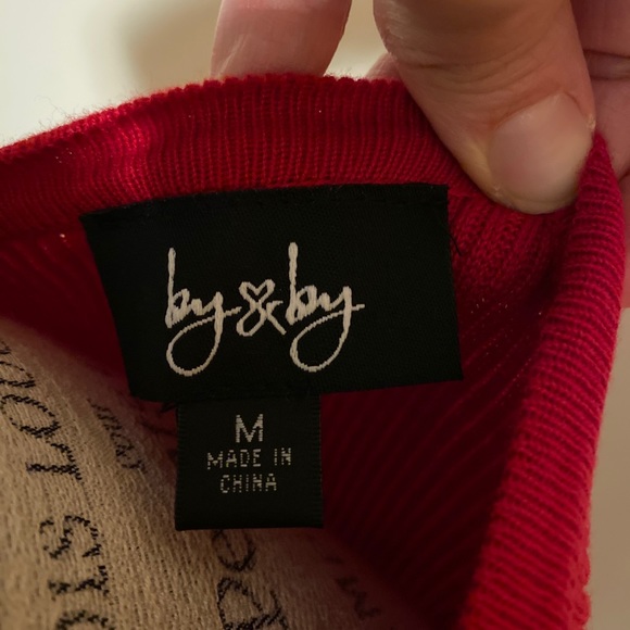 By and By Red Dress sz M - Picture 3 of 3